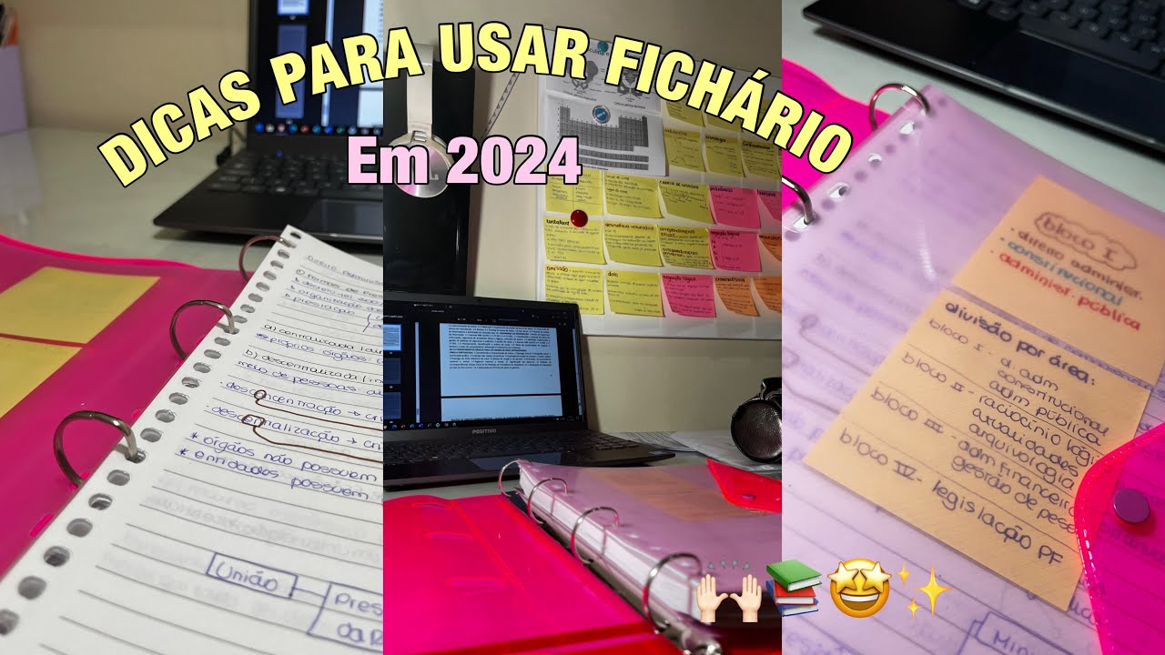 ✨DICAS PARA USAR FICHÁRIO EM 2024 | de forma prática e eficiente✨🙌🏻📚🥳🤩