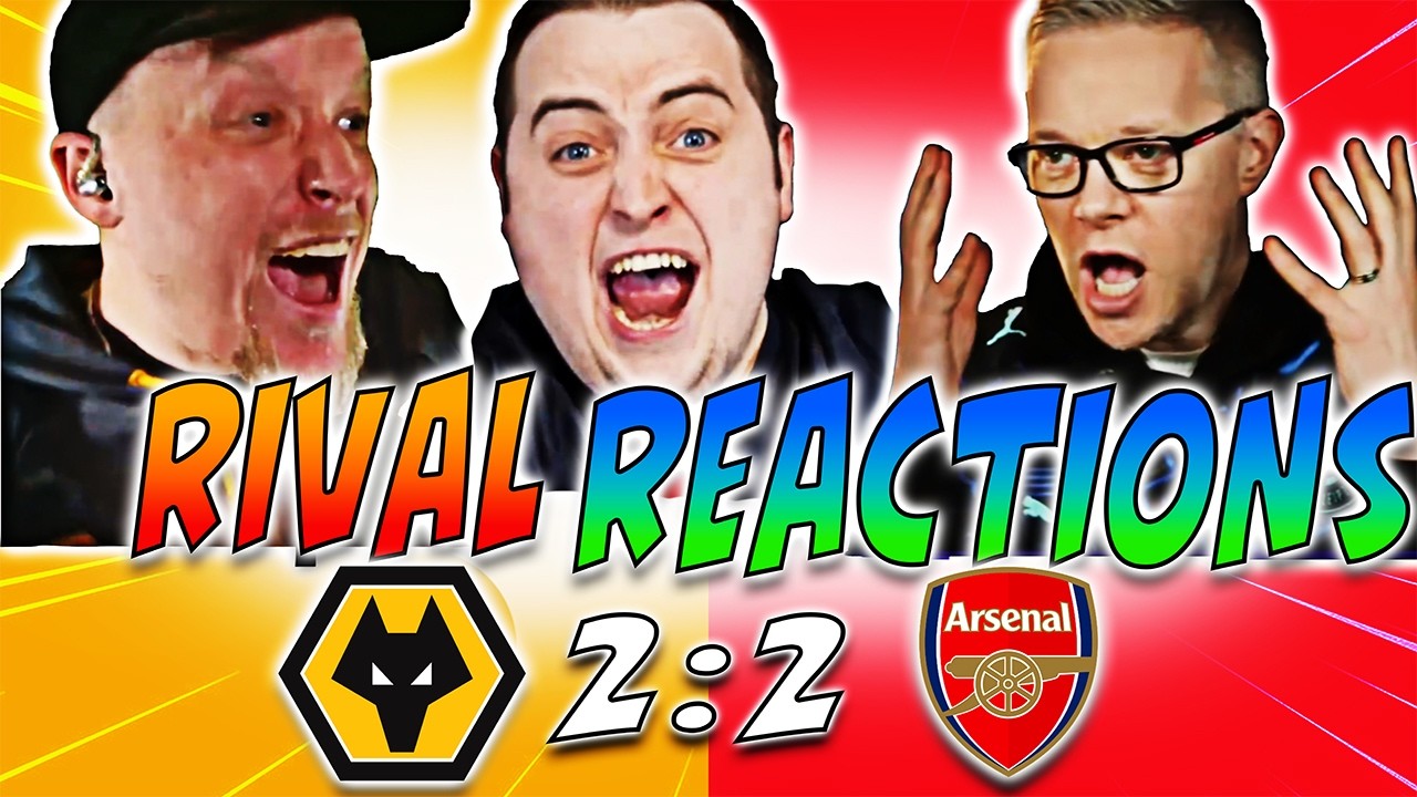 RIVAL FANS REACT to Wolves 2-2 Arsenal… “Title Race Over?!” 👀