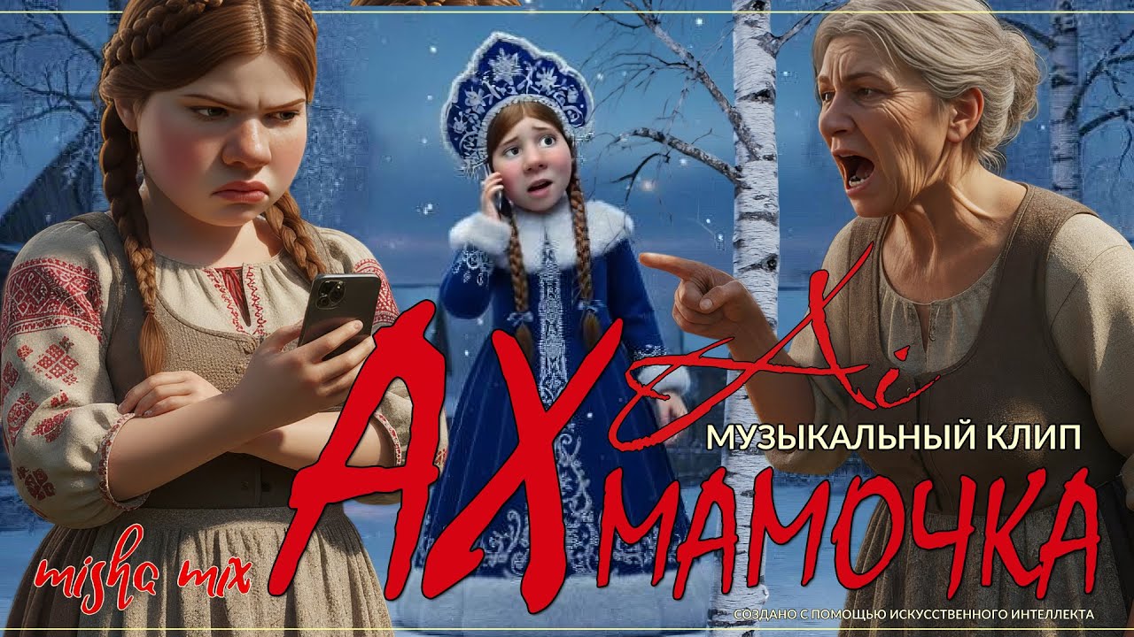 👩🏻 Ах мамочка. Новый клип с песней о телефонных мошенниках в исполнении ИИ.