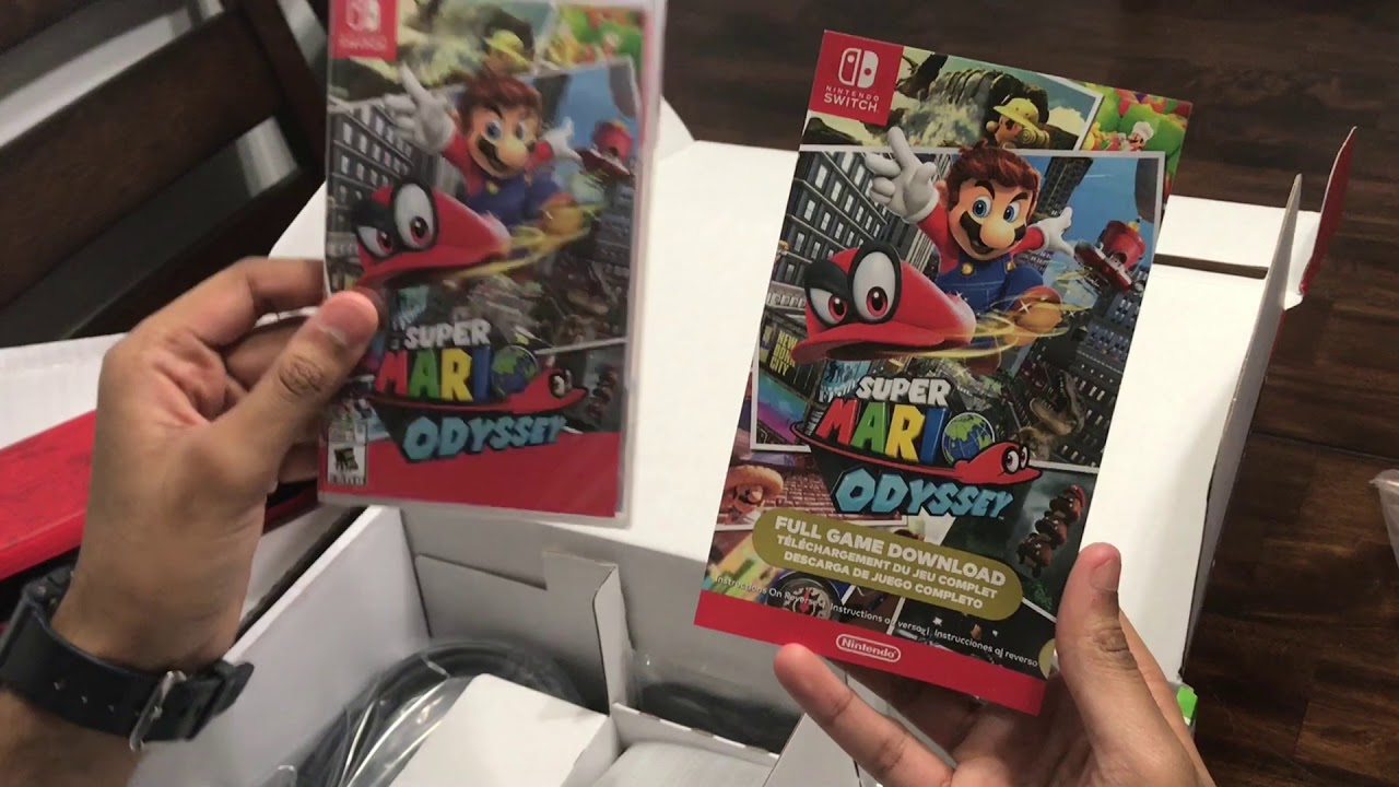 Nintendo Switch Mario Odyssey Bundle Unboxing!!! With Accessories & Games