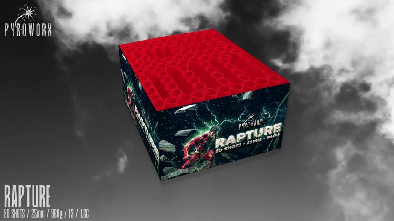 Rapture 80 shot Pyroworx Fireworks @ShowtimeFireworksuk 2024 footage