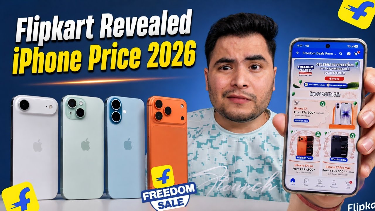 Flipkart Revealed Prices for iPhone 15, 16, 17 Series in Freedom Day Sale 2026 😅