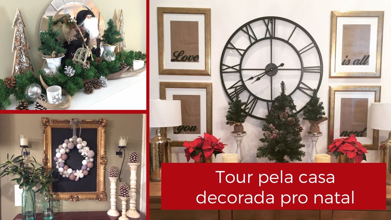 Como decorei pro natal 2015- Tour pela casa- katherinne Ribeiro