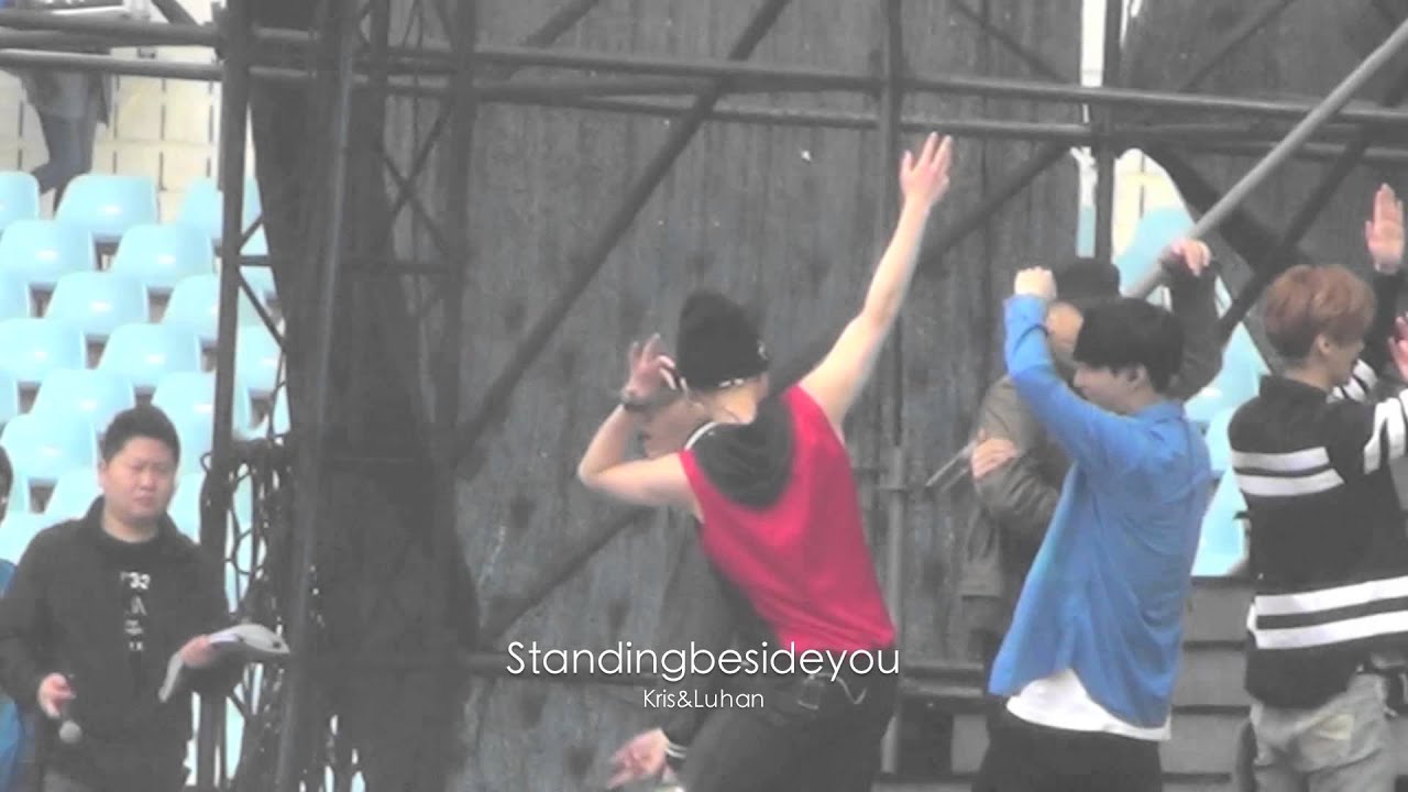 140420 Best of Best in Nanjing - Rehearsal WOLF Kris Luhan focus