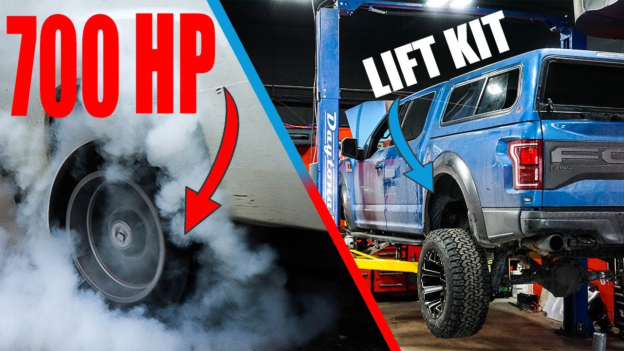 2020 FORD RAPTOR GETS 4 INCH FABTECH LIFT KIT!!! **700HP TRUCK BURNOUT**