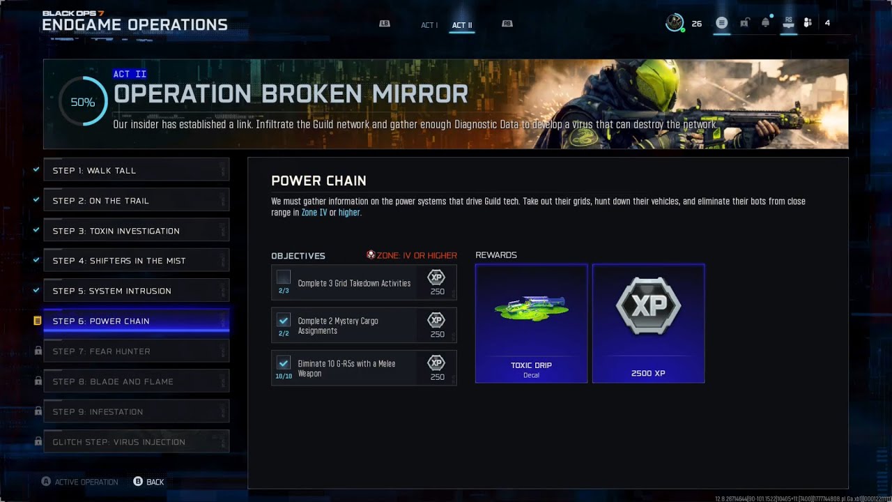 Black Ops 7 Warzone Endgame - Operation Broken Mirror Step 6 Power Chain