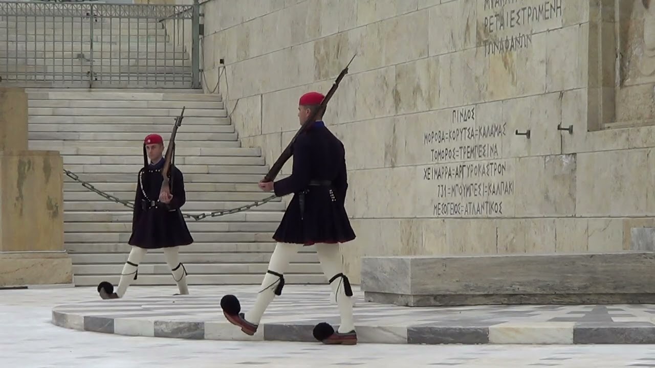 Evzones Greek Presidential Guard  Τomb of Unknown Soldier  Monument in Athens  20 - 12 - 2025