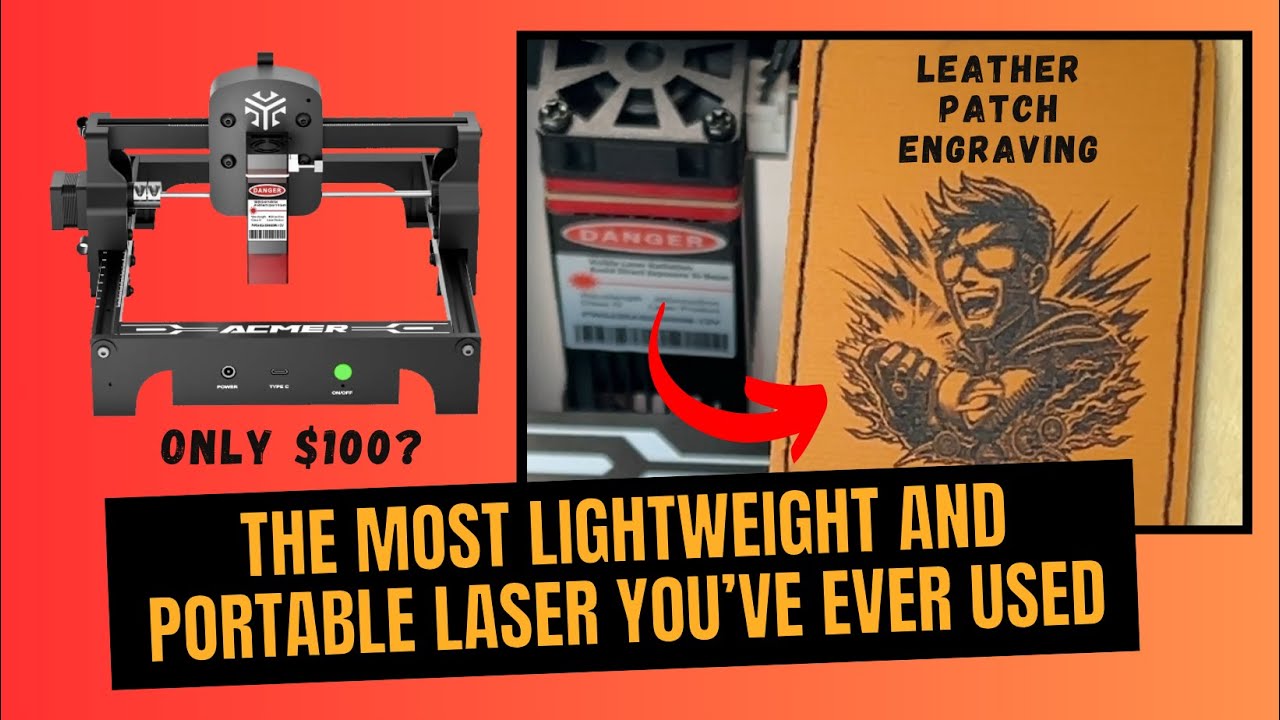 A Portable Laser For Only $100 - Acmer S1 Mini Engraver - lightest and most affordable on the market