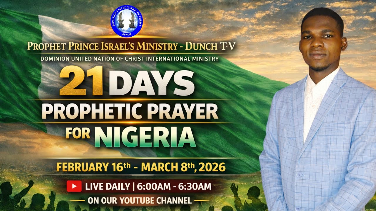 Prophet Prince Israel is live | 11th Day Of 21days Prophetic Prayer Declaration Over Nigeria