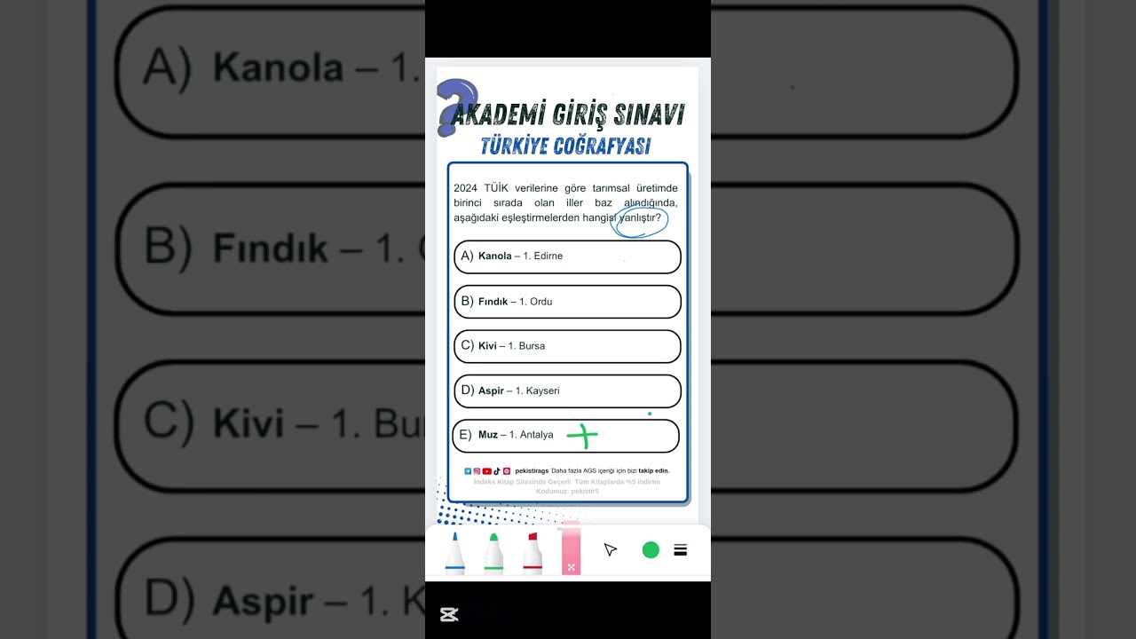 AGS Coğrafya Soru &Ccedil;&ouml;z&uuml;m&uuml; 4. Soru #ags #kpss #coğrafya