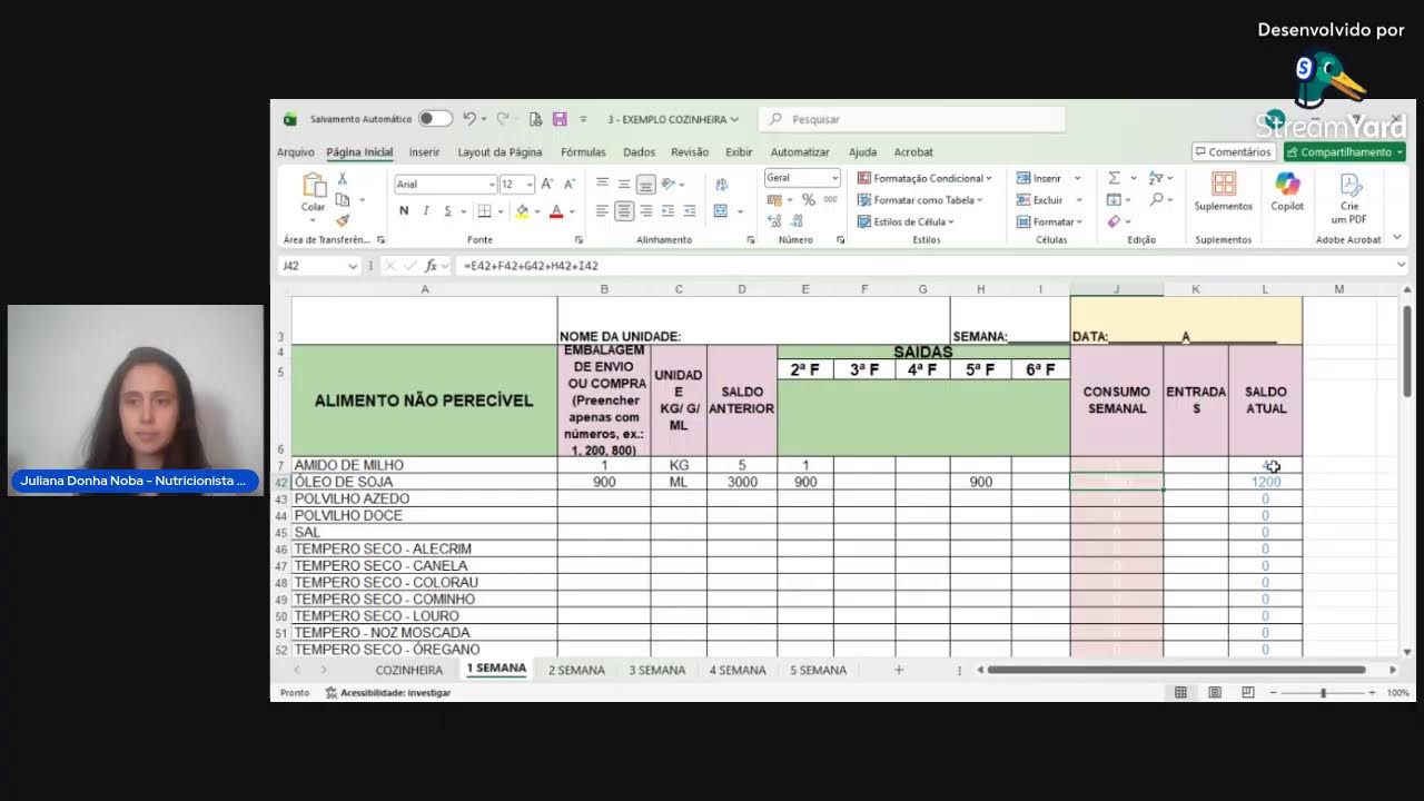 Como Preencher: Planilha 3 CODAE - Controle de Estoque - NOVIDADE 2026