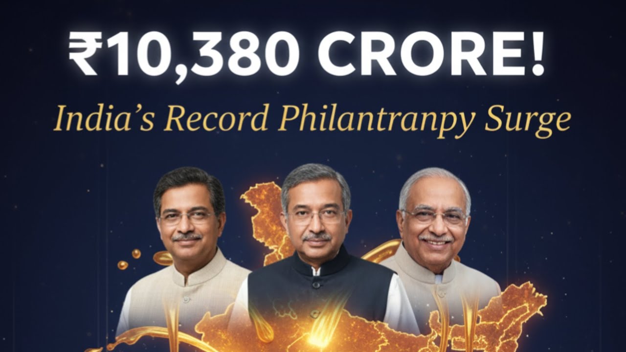 Who Gave $2,708 Cr? Inside India's Record $10,380 CRORE Philanthropy Surge 