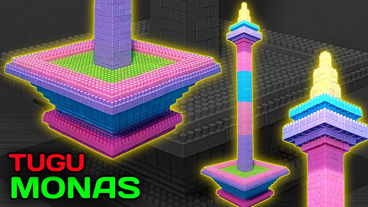 Cara Membuat Monas Dari Lego | How to make a Monas from Lego blocks #satisfying #asmr #lego #monas