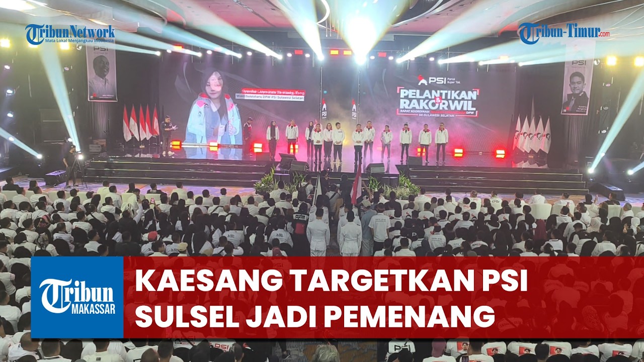 Kaesang Targetkan PSI Sulsel Jadi Pemenang Usai Lantik Ketua Baru