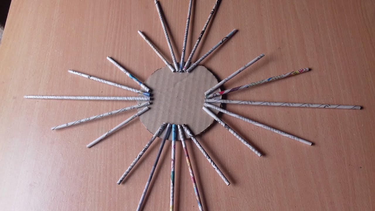 Beautiful Paper Flower Wall Hanging | Newspaper Craft | Easy Wall Hanging