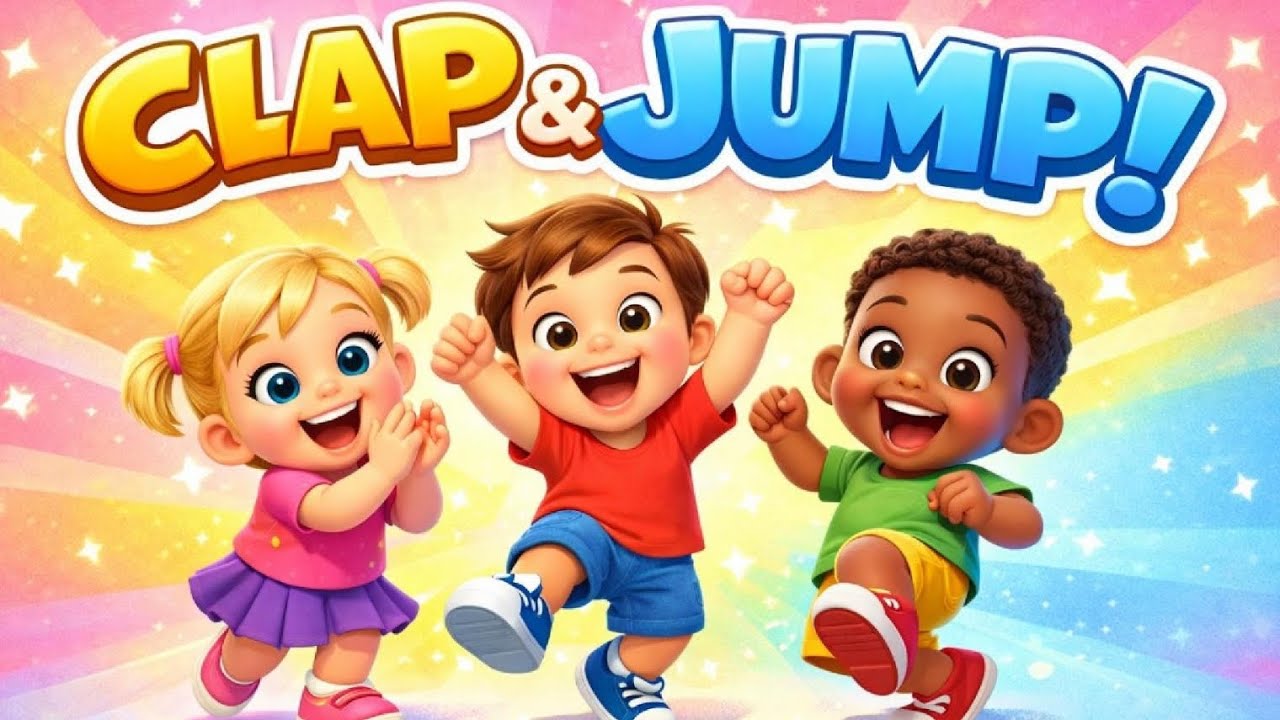 Happy Day! Clap, Stomp & Jump | Fun Action Song for Toddlers 🎵