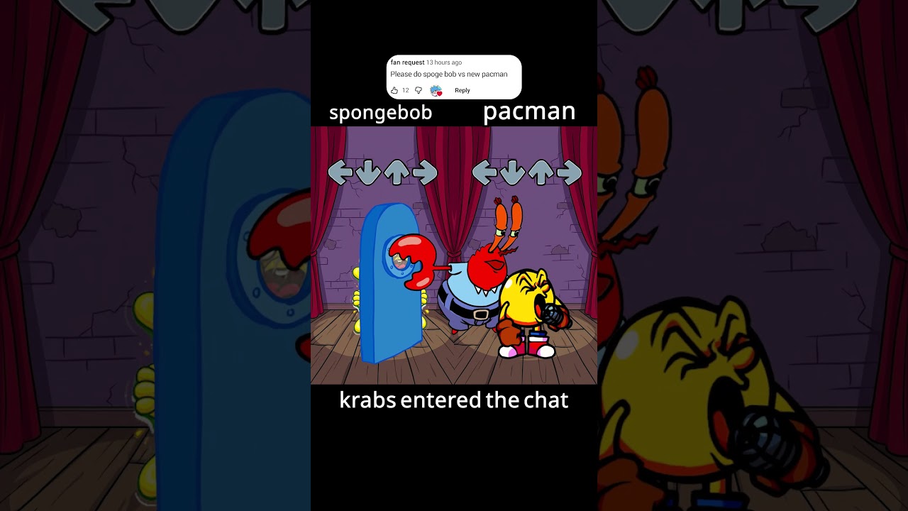 crying pacman vs spongebob fnf character test