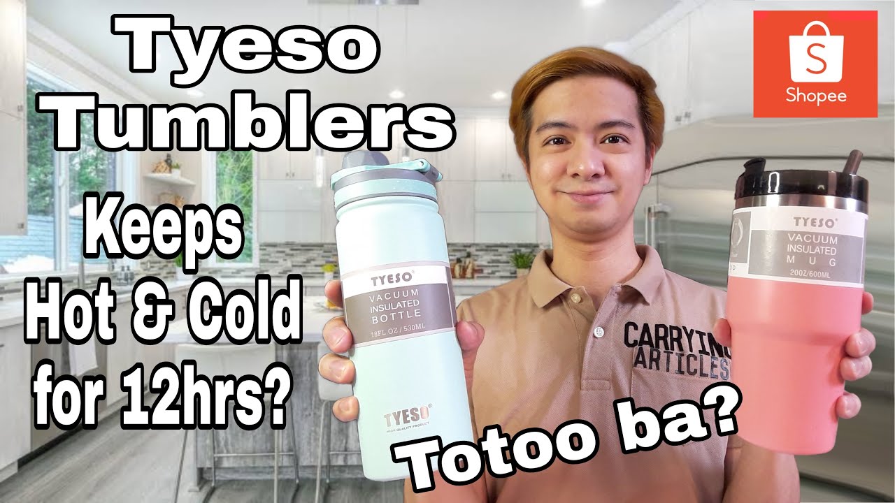 TYESO INSULATED MUG & BOTTLE FROM SHOPEE REVIEW | Jeng's Review Corner