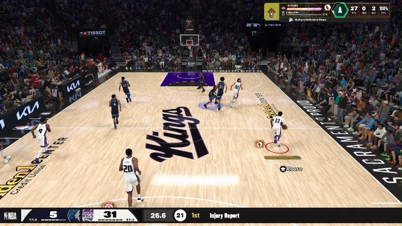 First 100 Point Game Kings VS Timberwolves