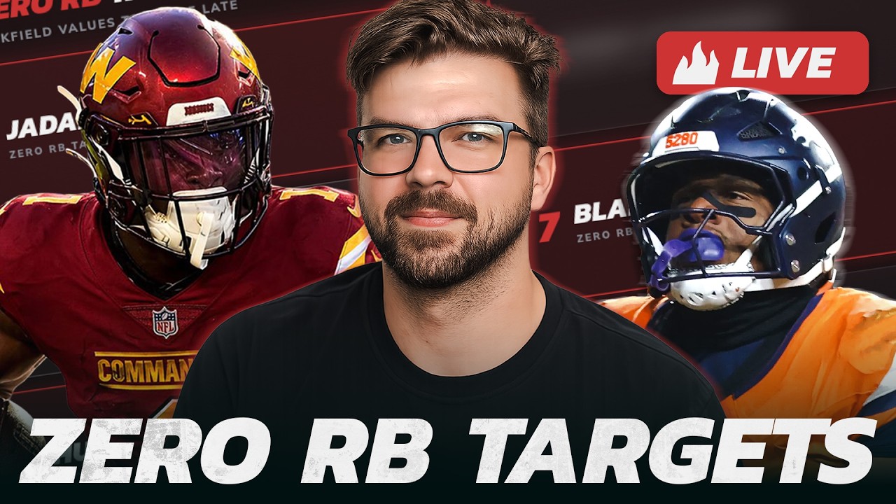 Стратегия драфта Zero RB &mdash; 10 целей для фэнтези-футбола в 2026 году!