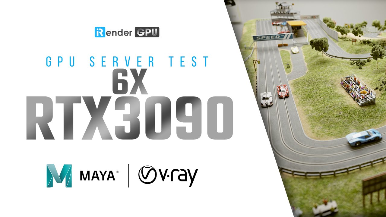 Powerful Render Farm for Maya & V-Ray Render with 6 x RTX 3090 | iRender Cloud Rendering