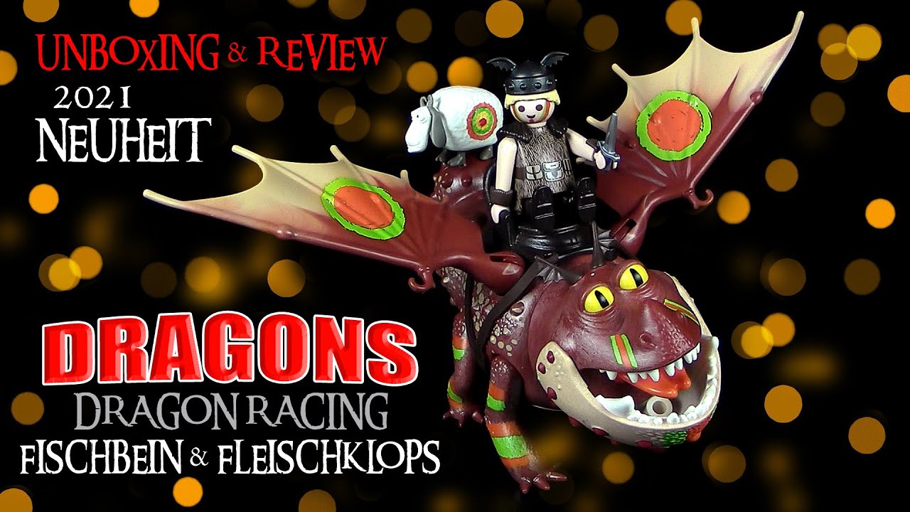 Playmobil ® Dragons - Dragon Racing - Fishlegs & Meatlug / Fischbein & Fleischklops !! Neu 2021 !!