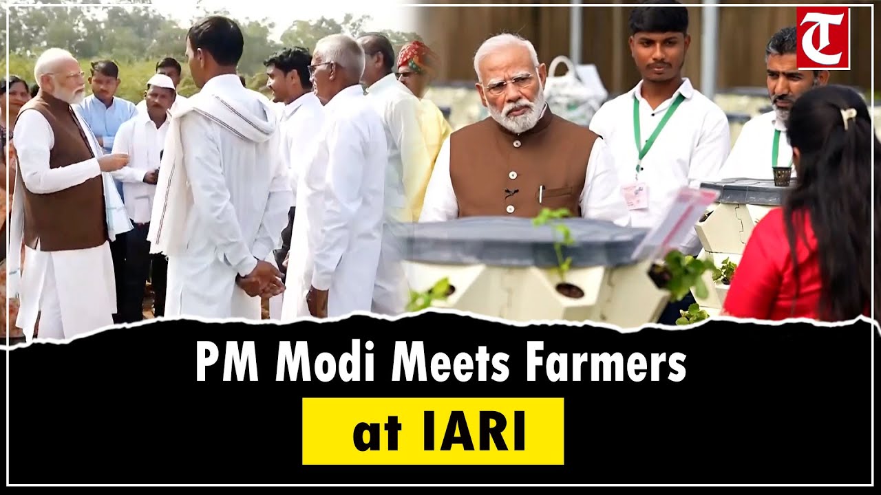 PM Modi Interacts with Farmers at IARI Delhi | Highlights Modern Farming & Agricultural Growth