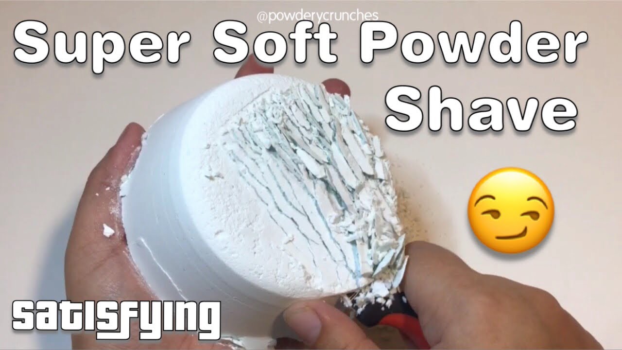 Satisfying Super Soft Powder Shave Relaxing ASMR @Powderycrunches