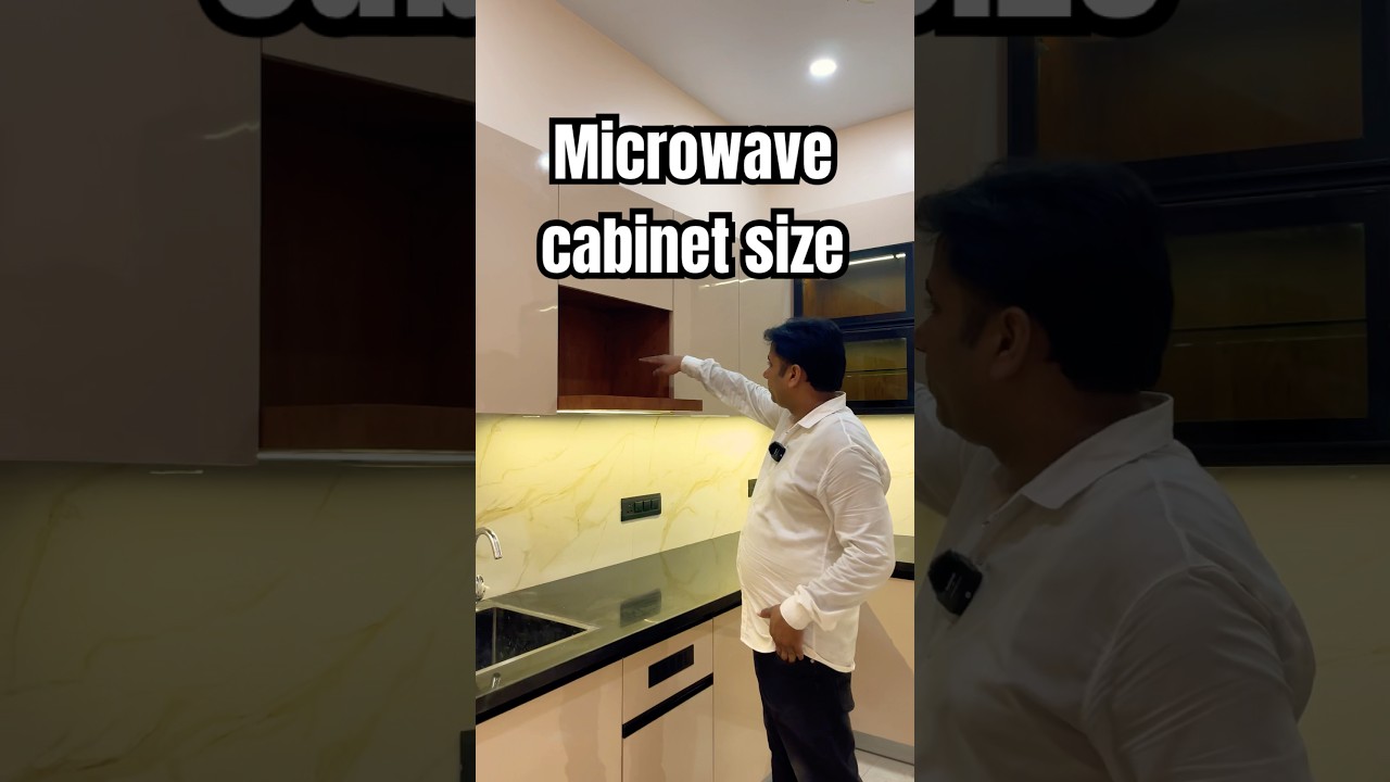 What is the PERFECT Microwave Cabinet Size for a Modular Kitchen?