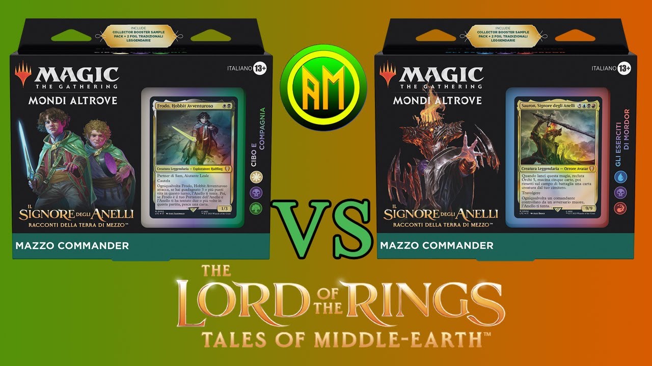 Cibo e Compagnia ⚪🟢⚫Vs Gli Eserciti di Sauron ⚫🔵🔴▶️Sfida Commander Signore degli Anelli [MTG ITALIA]