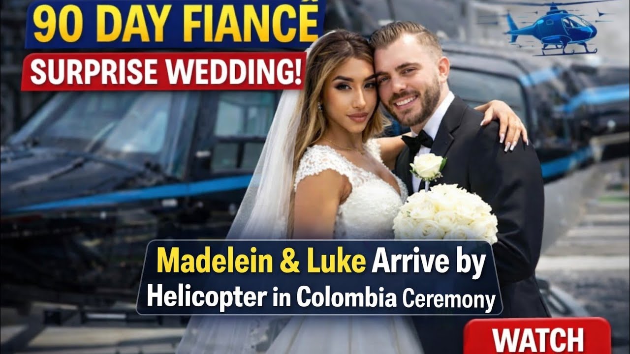 90 Day Fiancé Wedding Surprise: Madelein Perez and Luke Berry Arrive by Helicopter in Colombia Cer,,