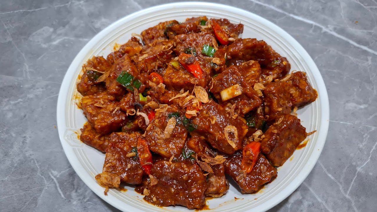 Cara membuat resep TEMPE KECAP PEDAS MANIS Yang enak