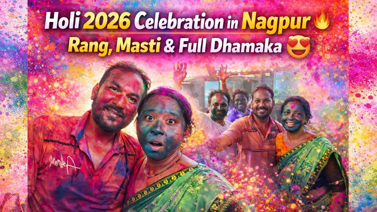 “Holi 2026 Celebration in Nagpur 🔥 | Rang, Masti & Full Dhamaka 😍 | TheXsurendar #holi #holivlog 