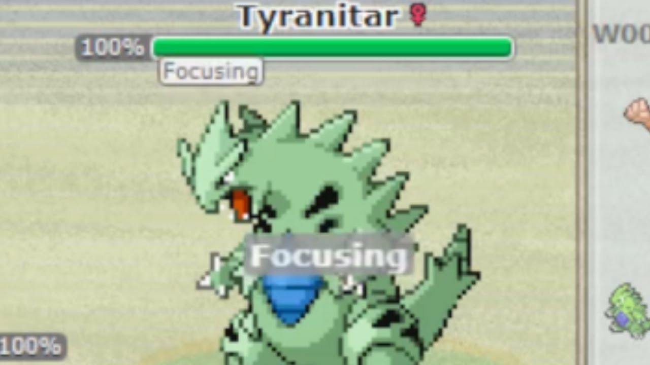 Tyranitar's Punches Were Very Focused