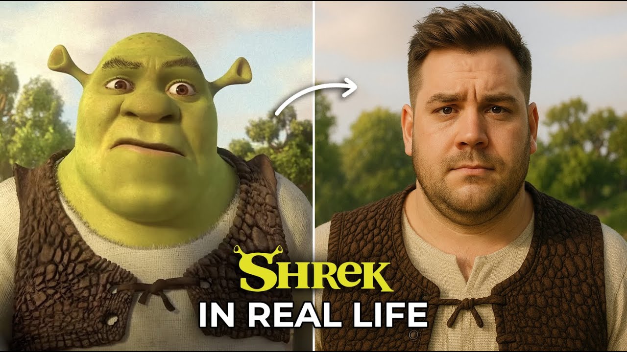 SHREK Characters IN REAL LIFE | AI Art Transformation