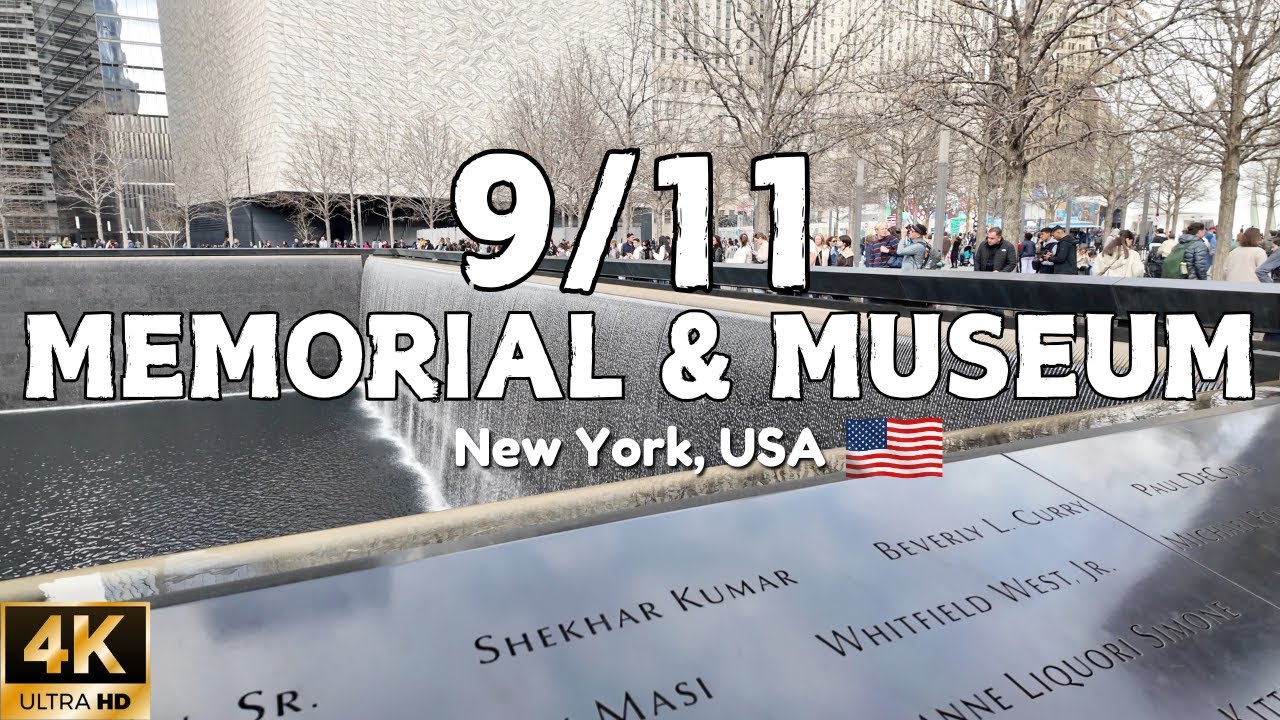 [4K] 9/11 Memorial & Museum Tour | Ground Zero New York City 🇺🇸