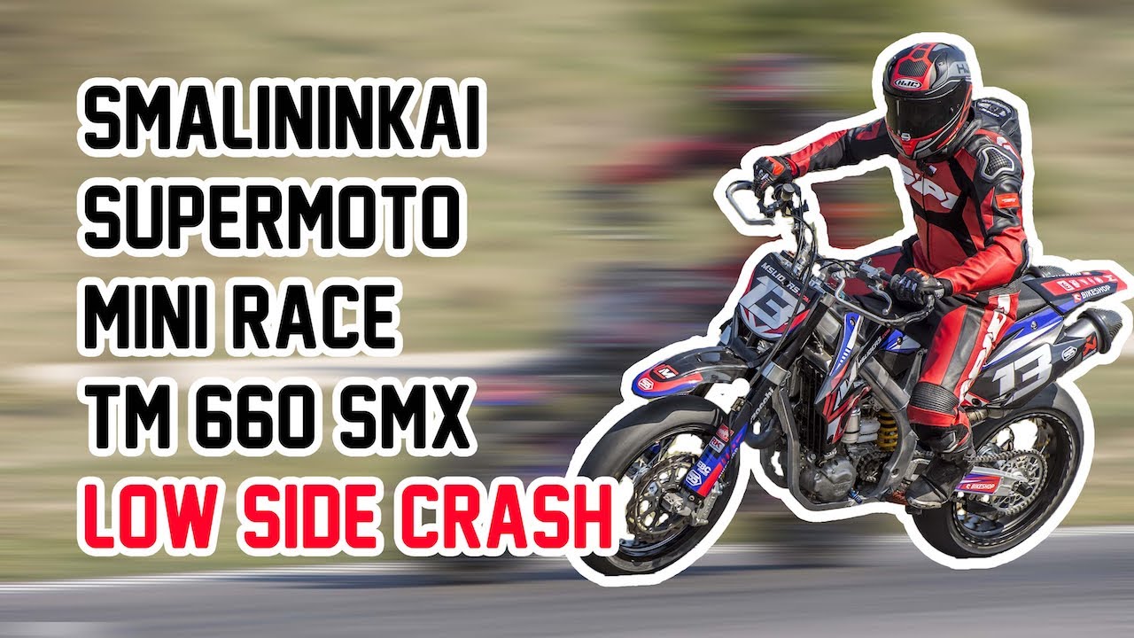 TM 660 SMX. Supermoto mini race. Smalininkų kart track