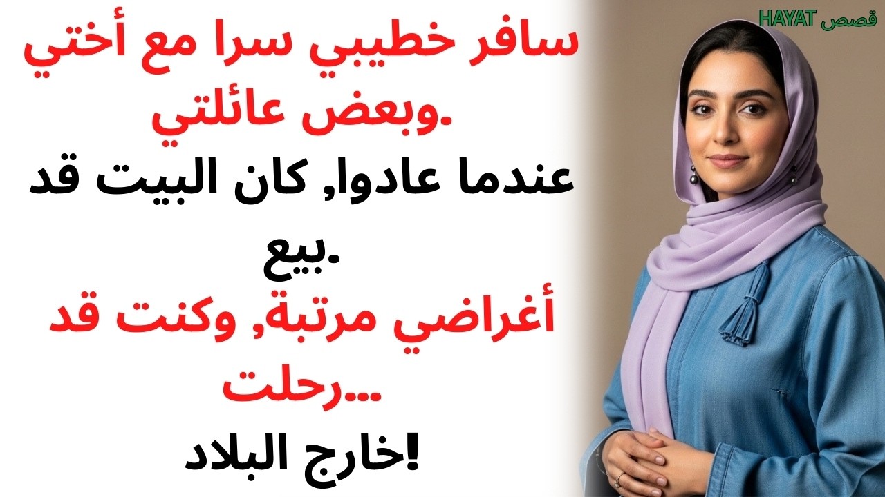 سافر خطيبي سرا مع أختي وعائلتي, فبعت المنزل!