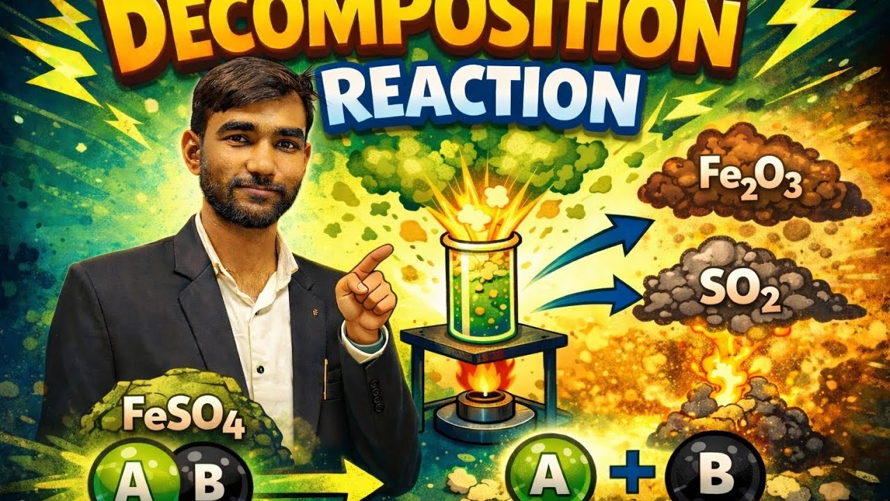 Decomposition reaction Class 10 Chemistry 