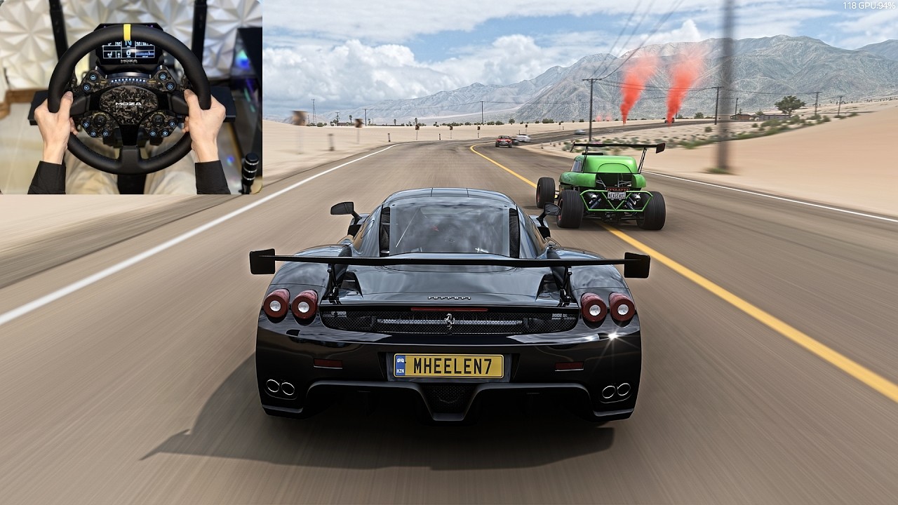 1264HP Enzo Ferrari Racing |Forza horizon 5  |Steering Wheel Gameplay