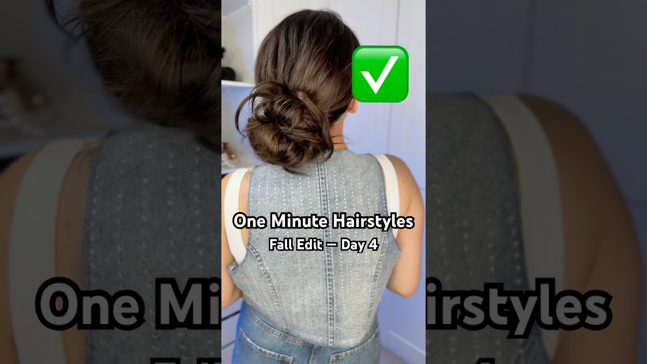 Cute & easy low messy bun tutorial😍 #easyhairstyles #hairtutorial #hairbun #shorts
