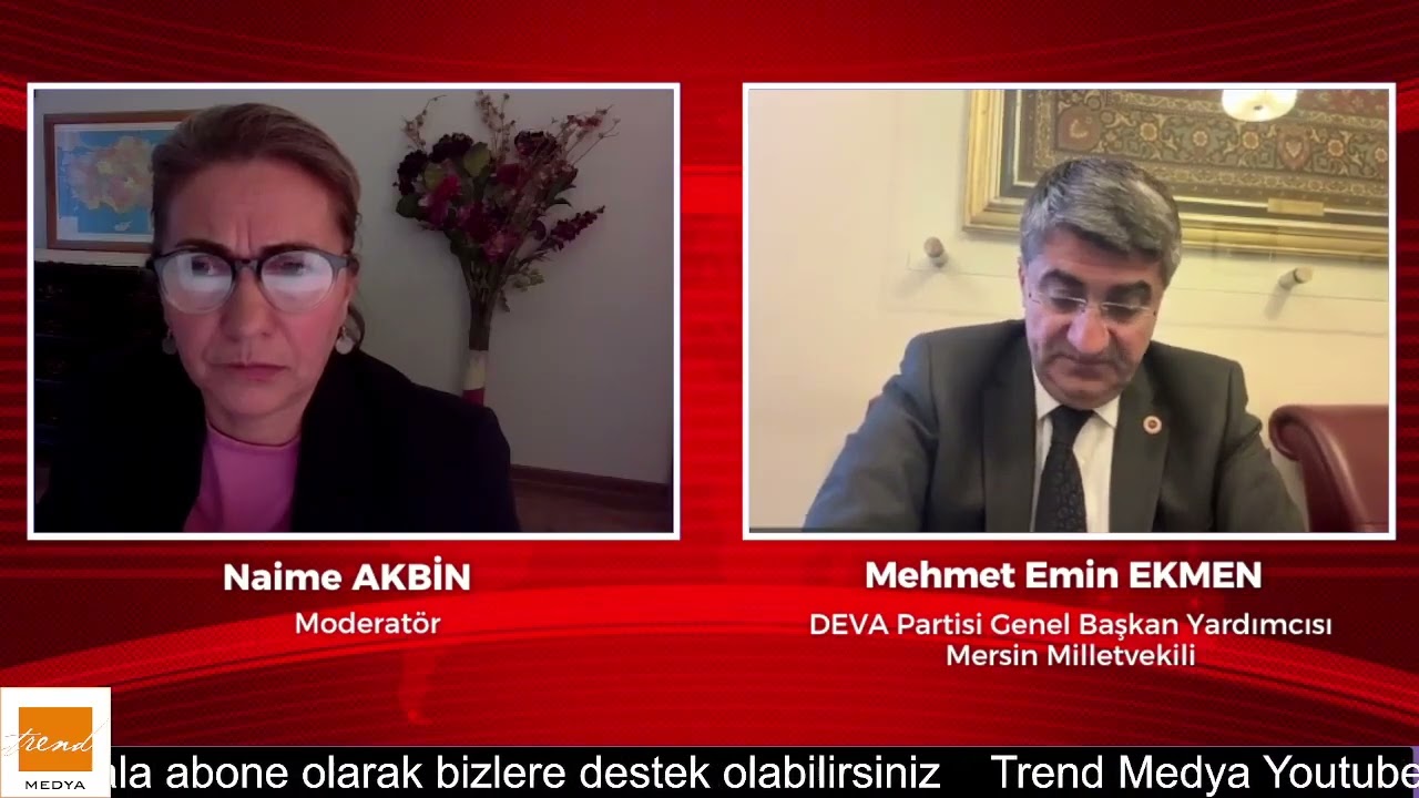 İnfaz yasası, covid yasası, tck 153 düzenlemesi… MEHMET EMİN EKMEN TREND MEDYA'DA