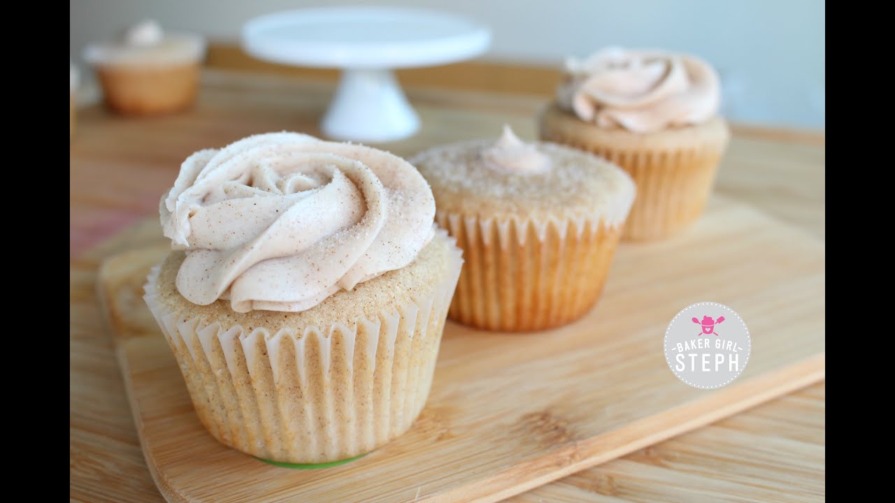 HOW TO MAKE CHURRO CUPCAKES || Cinnamon Sugar Cupcakes