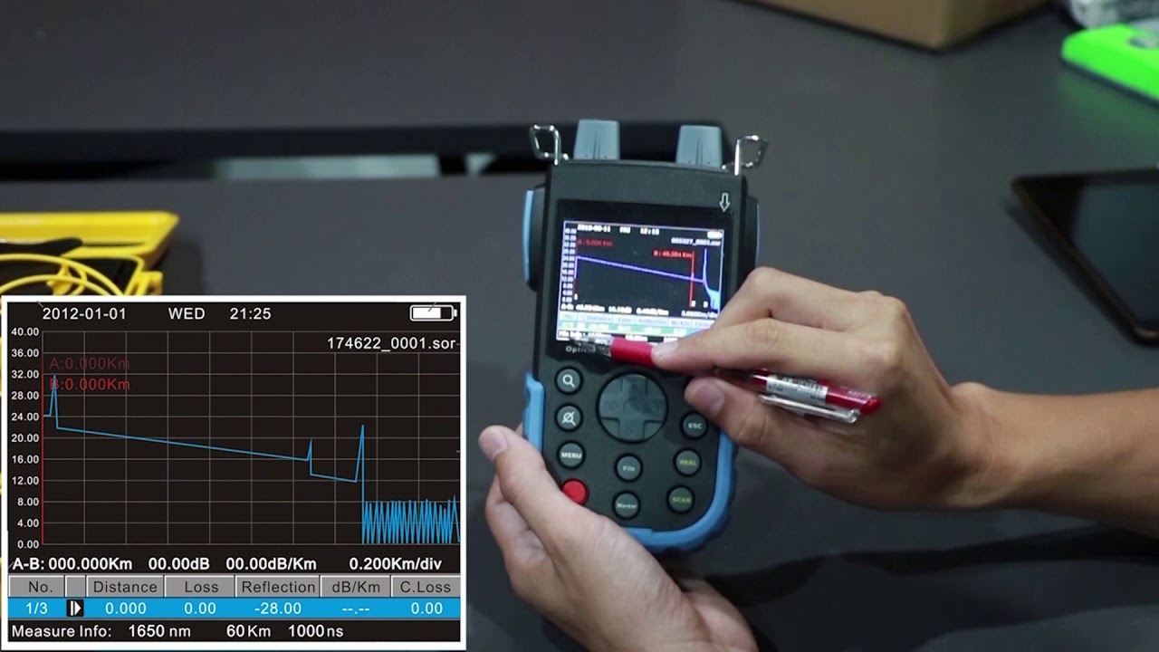 การใช้งาน OTDR FOT-100