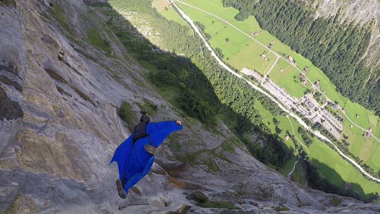 Going Up // Daniel Ristow Filmed By Brandon Aleshire Wingsuiting From Via Ferrata