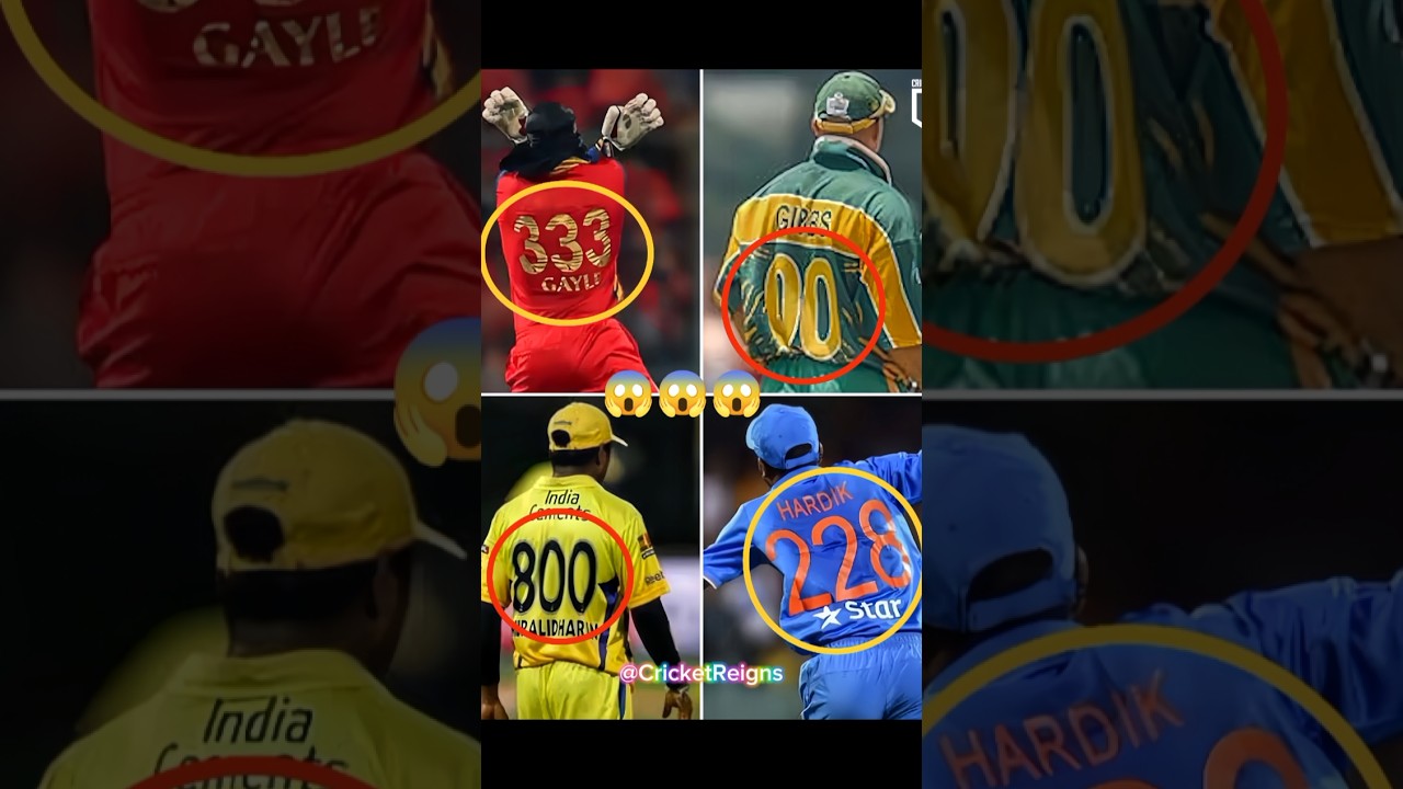 mysterious Jersey numbers. part 1 😱😱😱 #cricket #ipl #viral #trending