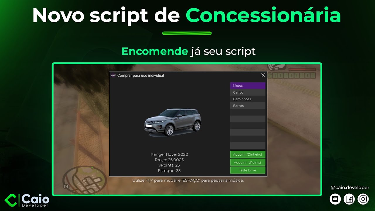 MTA:SA - Sistema de Concessionária (encomenda)