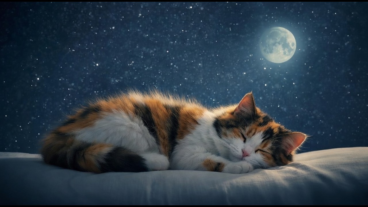 Quiet Moonlight ASMR – Gentle Breathing Sleep Ambience with a Cozy Companion 💤