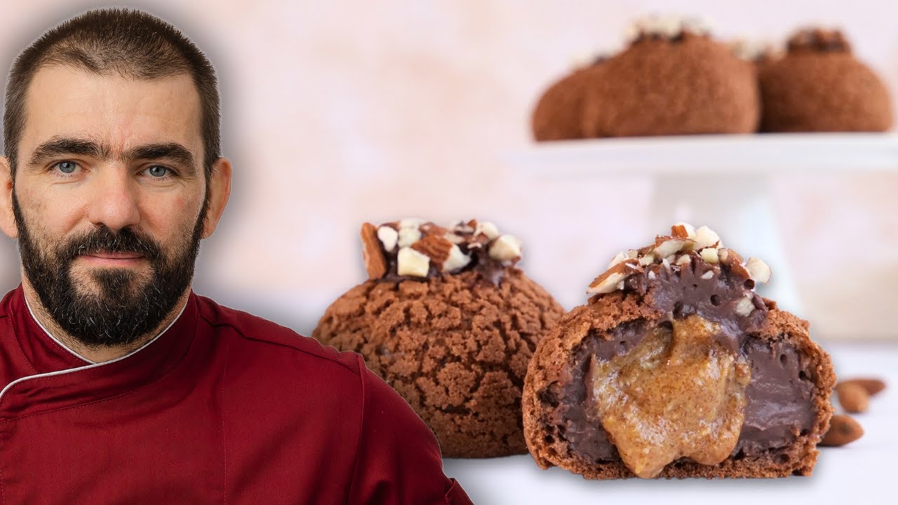 Choux Crocant cu Ciocolata si Pralina