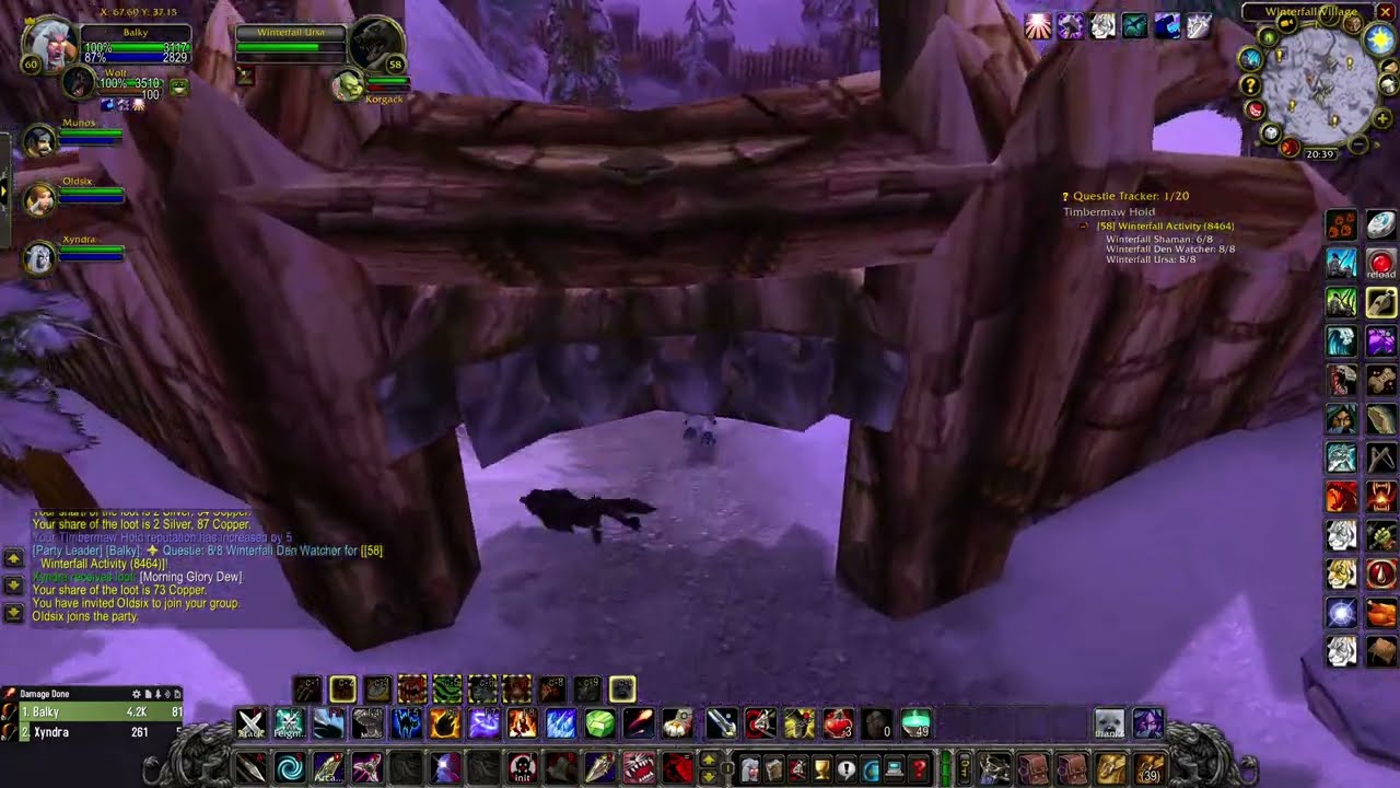 Winterfall Activity (WOW classic quest)